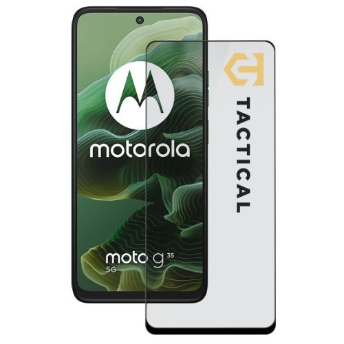 Tactical Glass Shield 5D Motorola G35 kijelzővédő üvegfólia, fekete