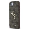 Guess PU 4G Metal Logo Apple iPhone 17e / iPhone 16e hátlap tok, barna