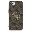Guess PU 4G Metal Logo Apple iPhone 17e / iPhone 16e hátlap tok, barna