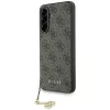 Guess 4G Charms Collection Samsung Galaxy A56 kemény hátlap tok, barna