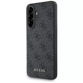   Guess 4G Metal Gold Logo Samsung Galaxy A56 hátlap tok, fekete