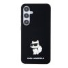 Karl Lagerfeld Liquid Silicone Choupette NFT Samsung Galaxy S24 Plus hátlap tok, fekete