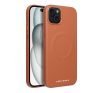 Roar Leather Magsafe iPhone 15 Plus eco bőr tok, barna