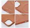 Roar Leather Magsafe iPhone 15 Plus eco bőr tok, barna