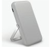 Uniq Hoveo mágneses Fast Wireless USB-C PD Power bank / külső akkumulátor / powerbank, kártyatartóval, 5000Mah, szürke