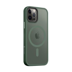   Tactical MagForce Hyperstealth Apple iPhone 12/12 Pro Magsafe hátlap tok, áttetsző/sötétszöld