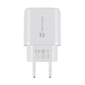   Tactical Base Plug Dual gyorstöltő adapter USB-A+ USB-C, 20W,fehér