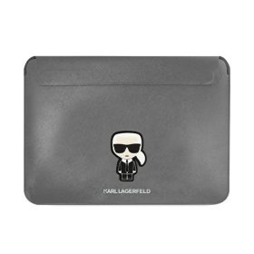   Karl Lagerfeld Sleeve Saffiano Ikonik Karl KLCS14PISFG 14" laptop tok, ezüst
