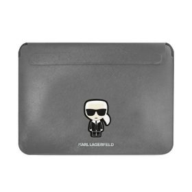   Karl Lagerfeld Sleeve Saffiano Ikonik Karl KLCS16PISFG 16" laptop tok, ezüst