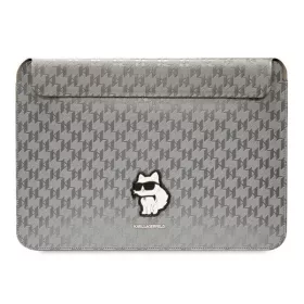   Karl Lagerfeld Sleeve Saffiano Monogram Choupette KLCS14SAKHPCG 14" laptop tok ,ezüst