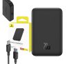 Baseus Mágneses Mini Powerbank, 5000mAh, USB-C 20W, fekete