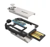 Baseus USB-A Bluetooth 5.0 audioadapter, AUX, fekete
