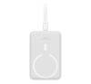 Baseus Magnetic Mini Powerbank, 10000mAh, Lightning, 20W, MagSafe, fehér
