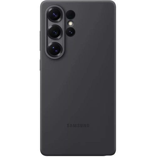 Samsung Galaxy S25 Ultra Silicone Cover, gyári szilikon tok, fekete (Új, Csomagolássérült)