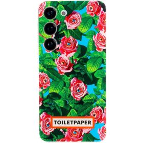 Samsung Galaxy S23 Toiletpaper gyári tok, rózsa minta