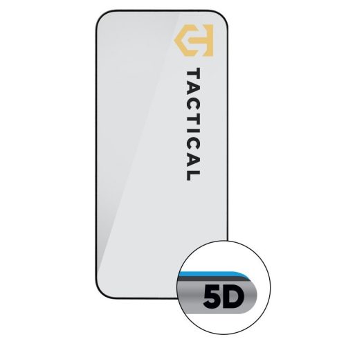 Tactical Glass Shield 5D Motorola G75 kijelzővédő üvegfólia, fekete