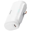 Baseus Compact powerbank / külső akkumulátor USB-C csatlakozóval, 5000mAh, PD, 20W, fehér