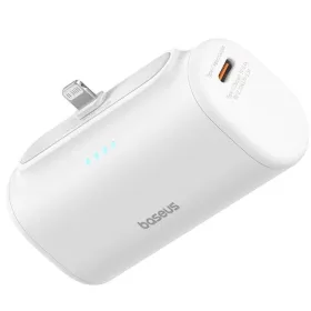   Baseus Compact powerbank / külső akkumulátor Lightning csatlakozóval, 5000mAh, PD, 20W, fehér