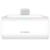 Baseus Compact powerbank / külső akkumulátor Lightning csatlakozóval, 5000mAh, PD, 20W, fehér