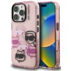 Karl Lagerfeld IML Multi K&CH Heads iPhone 16 Pro hátlap tok, rózsaszín