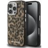 Karl Lagerfeld IML Leopard iPhone 16 Pro Max MagSafe kompatibilis leopárd mintás hátlap tok, barna