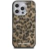 Karl Lagerfeld IML Leopard iPhone 16 Pro Max MagSafe kompatibilis leopárd mintás hátlap tok, barna