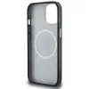 Karl Lagerfeld IML K&CH Heads Repeated Logo iPhone 15 MagSafe kompatibilis hátlap tok, fekete