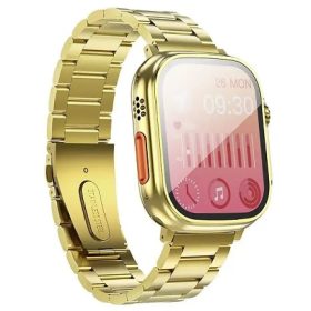   Hoco Y12 Ultra elegáns okosóra hívásfogadó funkcióval, arany