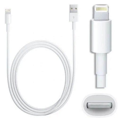 Apple USB-A-Lightning kábel, 1m, fehér. csomagolás nélkül (BULK)
