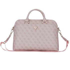   Guess PU 4G Triangle Logo 13/14/15" laptop táska, rózsaszín
