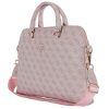 Guess PU 4G Triangle Logo 13/14/15" laptop táska, rózsaszín