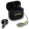 Guess Classic Logo Charm TWS vezeték nélküli fülhallgató, fekete