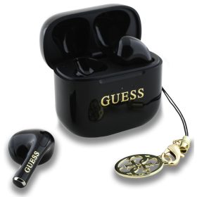   Guess Classic Logo Charm TWS vezeték nélküli fülhallgató, fekete
