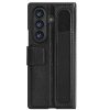 Nillkin Aoge Samsung Galaxy Z Fold 7 bőr mágneses oldalra nyíló tok, S Pen tartóval, fekete