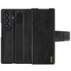 Nillkin Aoge Samsung Galaxy Z Fold 7 bőr mágneses oldalra nyíló tok, S Pen tartóval, fekete