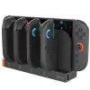 iPega SW2185 JoyCon kontroller töltő dokkoló, Nintendo Switch 2 kompatibilis, fekete