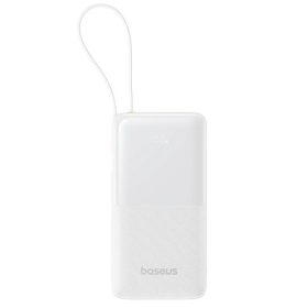   Baseus Bipow 2 Powerbank / külső akkumulátor, USB-C / USB-A port, QC + PD. 10000mAh, 20W, fehér