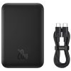 Baseus Mini Air Powerbank / külső akkumulátor, USB-C port, PD + FQI. 6000mAh, 20W, fekete