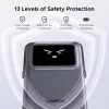 Ugreen PB572 Uno Powerbank / külső akkumulátor okos kijelzővel, USB-C port, PD + QI, 10000mAh, 20W, szürke