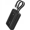 Anker PowerCore Powerbank / külső akkumulátor, USB-C-USB-A-Lightning port, QC + PD, 10000mAh, 30W, fekete