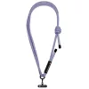 Forcell F-Design S10X165 nyakba / vállra akasztható telefontartó, állítható hossz max. 82,5cm, lila-szürke