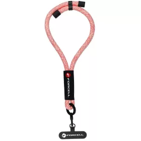   Forcell F-Design R10X40 csuklóra akasztható telefontartó / csuklópánt, állítható hossz max. 20cm, rózsaszín-fehér