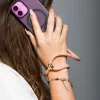 Forcell F-Design L8X36 csuklóra akasztható telefontartó / csuklópánt, állítható hossz max. 18cm, fekete