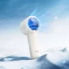 Hoco HX63 hordozható kézi ventilátor, 2000mAh akkumulátorral, LED kijelzővel, 5 fokozattal, fehér