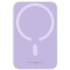 Baseus Magnetic Mini Powerbank / külső akkumulátor, USB-C port 6000mAh, 20W, lila