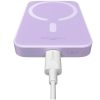 Baseus Magnetic Mini Powerbank / külső akkumulátor, USB-C port 6000mAh, 20W, lila