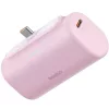 Baseus Compact Powerbank / külső akkumulátor, USB-C port 5000mAh, 20W, rózsaszín