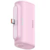 Baseus Compact Powerbank / külső akkumulátor, USB-C port 5000mAh, 20W, rózsaszín