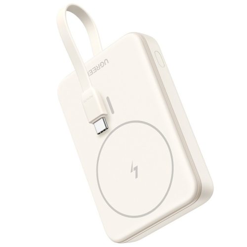 Ugreen PB760 Powerbank / külső akkumulátor + USB-C kábel, MagSafe, USB-C port 1000mAh, 20W, bézs