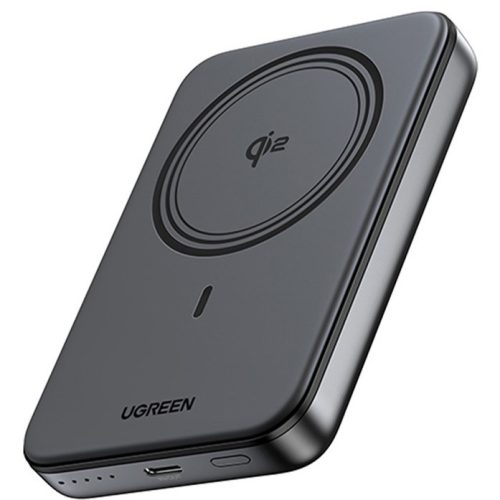 Ugreen PB763 Powerbank / külső akkumulátor, mágneses, USB-C port 1000mAh, Qi2, 20W, fekete